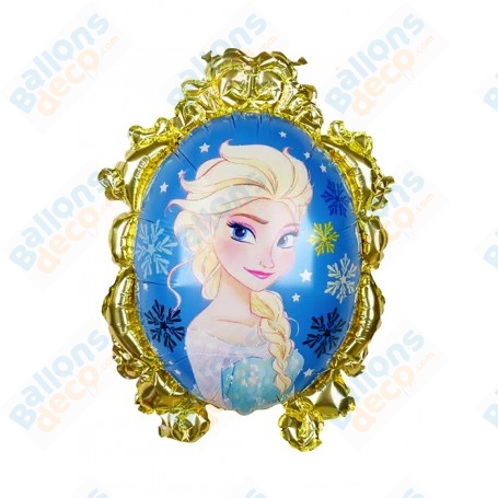 Ballon Elsa La Reine des Neiges Miroir Or Disney