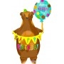 Ballon Ours Marron Happy Birthday