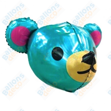 Ballon Ourson Bleu 3D, décoration ballon pour une baby shower garçon.