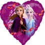 Ballon La Reine Des Neiges 2 Coeur Anna et Elsa Disney