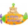 Ballon Avion Happy Birthday Ourson