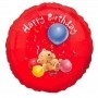 Ballon Ourson Happy Birthday Rouge