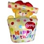 Ballon Ourson Cadeau Happy Birthday Surprise