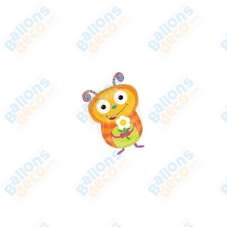 Ballon Petite Abeille avec une fleur, décoration ballon anniversaire, Apiculteur, vente de miel.