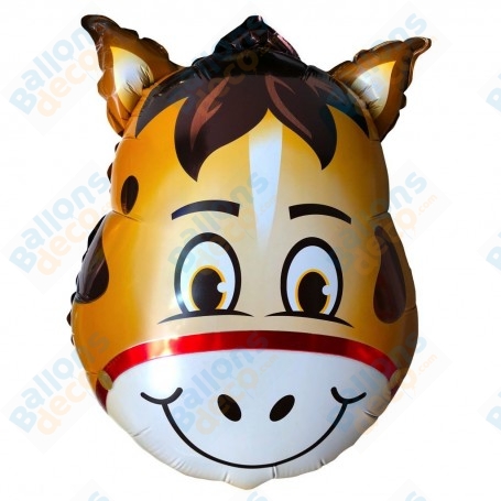 Ballon Cheval Mini Tête, décoration ballon anniversaire, décoration vitrine de magasin.
