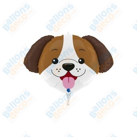 Ballon Chien Marron Mignon, décoration ballon animaux, Décoration Salon du chien.
