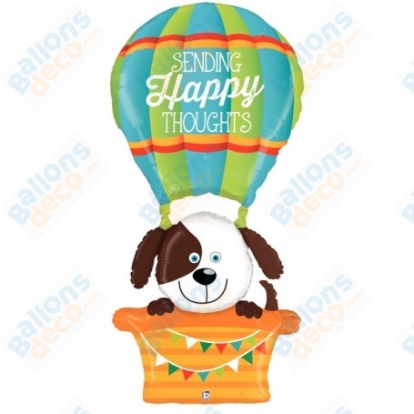 Ballon Chien Montgolfière 160 CM, décoration ballon Anniversaire, animaux.