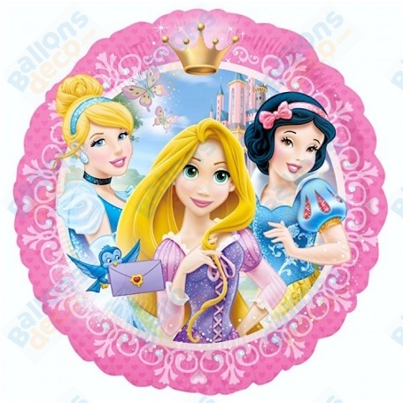 Ballon Princesses Portrait Rond Disney, Décorations ballons pour anniversaire.