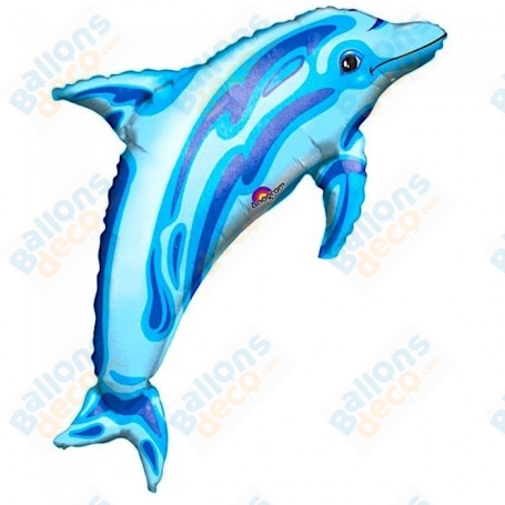 Ballon Dauphin Bleu Anagram, Décoration ballon animaux des mer, Aquatique.