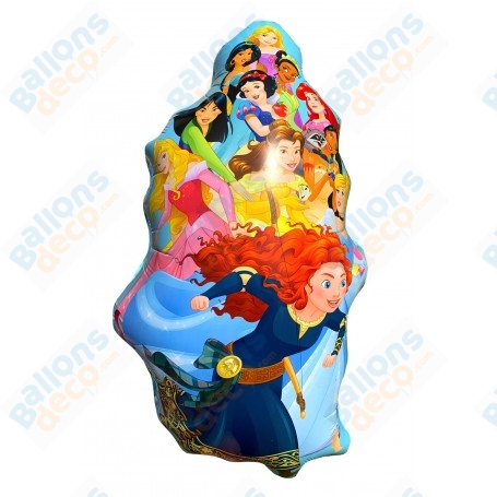 Ballon Princesses Disney Groupe Bleu, Décorations ballons pour anniversaire.