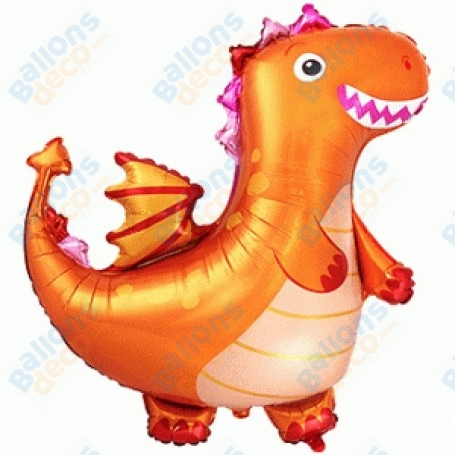 Ballon Dragon Orange Cartoon, décoration ballon animaux féériques, Anniversaire, Shrek.