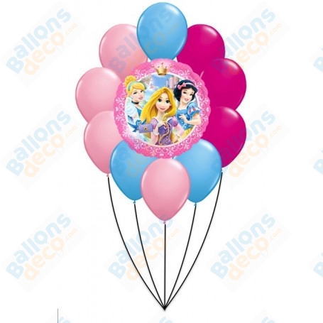 Ballons Princesses Groupe En Grappe Disney, Décorations ballons pour anniversaire.