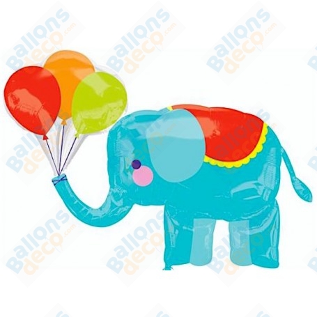 Ballon Éléphant avec des Ballons, décoration ballon anniversaire, Cirque, Naissance.