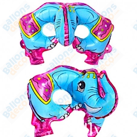 Ballon Masque Éléphant de Cirque, décoration ballons, animation enfant anniversaire.