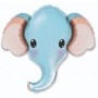 Ballon Éléphant Tête Bleu Mignon