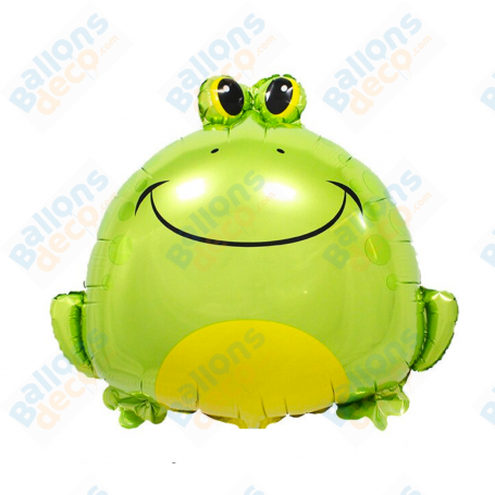 Ballon Grenouille Verte Mini, décoration ballon anniversaire, animaux aquatique.