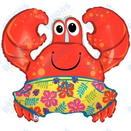 Ballon Crabe Rouge Cartoon, Décorations ballons Animaux aquatique, Mer, Disney.