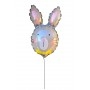 Ballon Lapin Gris Sur Tige Air