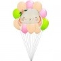 Ballons Lapin Beige Mignon en Grappe