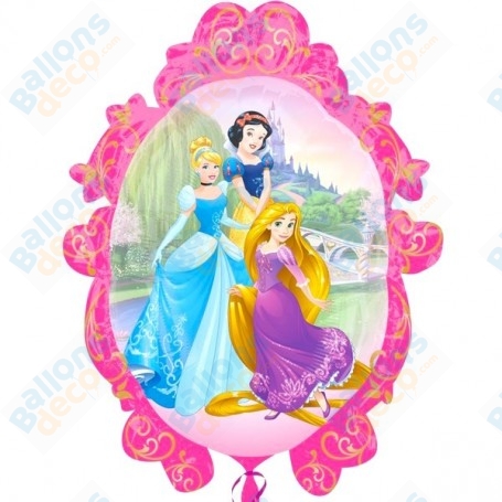 Ballon Miroir Princesses 2 Faces Disney, Décorations ballons pour anniversaire.