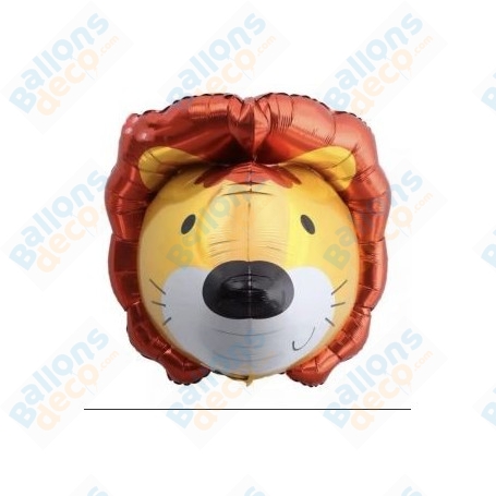 Ballon Tête de Lion 3D, décoration ballon anniversaire, décoration murale safari.