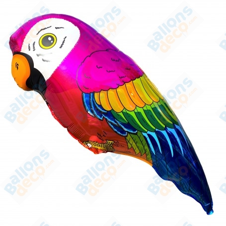 Ballon Perroquet Arc-en-ciel Flexmetal, Décoration ballon Animaux tropicaux.
