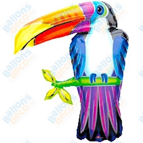 Ballon Toucan Anagram, décoration ballon animaux tropicaux, ballon anniversaire.