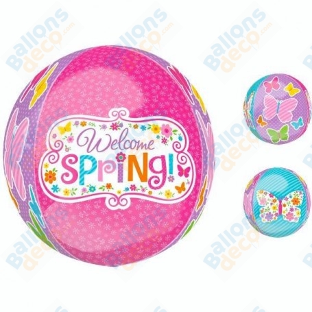 Ballon Papillons Printemps ORBZ Anagram, Décoration ballon Pâques.