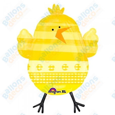 Ballon Poussin Jaune de Pâques Anagram, décoration ballon de pâques, Vitrine de magasin.