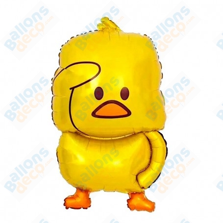 Ballon Poussin Jaune Debout Kawaii, décoration ballon Anniversaire, convention Manga.