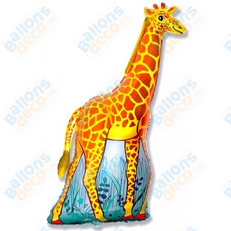 Ballon Girafe Géante Flexmetal, décorations ballon animaux de la savane, Safari, Le roi Lion.