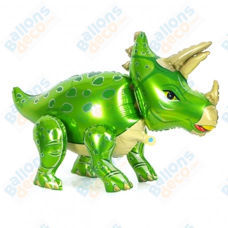 Ballon Protocératops Vert Air 4D, décorations ballon anniversaire.