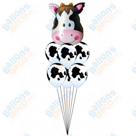 Ballons Vache En Grappe