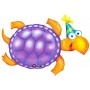 Ballon Tortue Violette