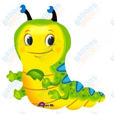 Ballon Chenille Anagram, Décoration ballon insectes des champs et forêt, décoration anniversaire.