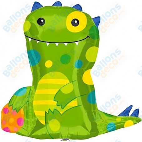 Ballon Dinosaure vert avec un Oeuf, décorations ballon de Pâques, décorations anniversaire.