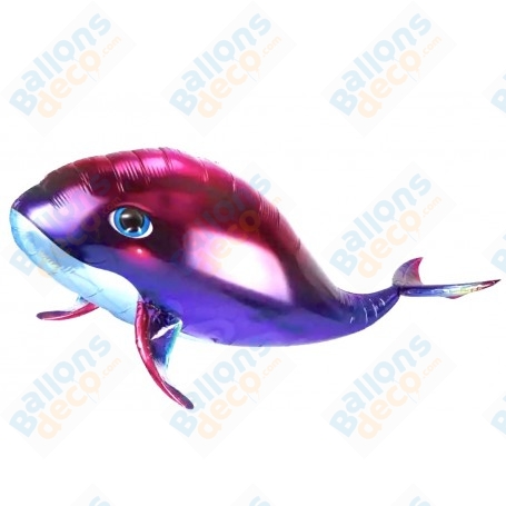 Ballon Baleine Géante effet 4D, décoration ballon animaux marins, Aquatique et anniversaire.