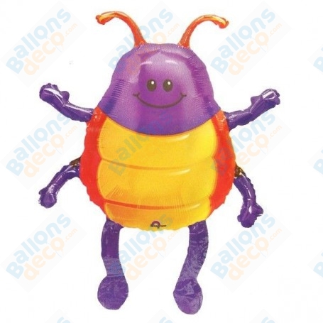 Ballon Marcheur Cafard Albert de chez Anagram, décorations ballons anniversaire.