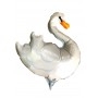 Ballon Cygne Blanc Sur Tige Air