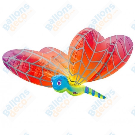 Ballon Libellule Rose et Orange 3D Anagram, décoration ballon anniversaire, Vitrine, Fée Clochette.