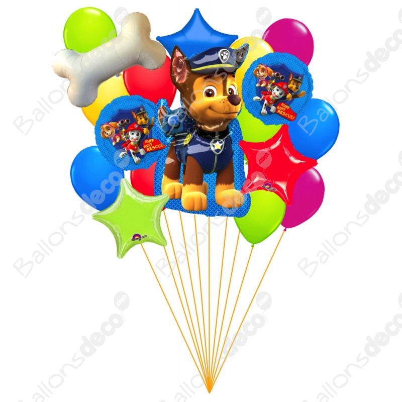 Ballons Pat Patrouille En Grappe Disney - Paw Patrol 
