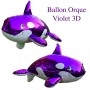 Ballon Orque Violette 3D Vintage