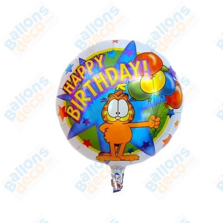 Ballon Garfield Happy Birthday