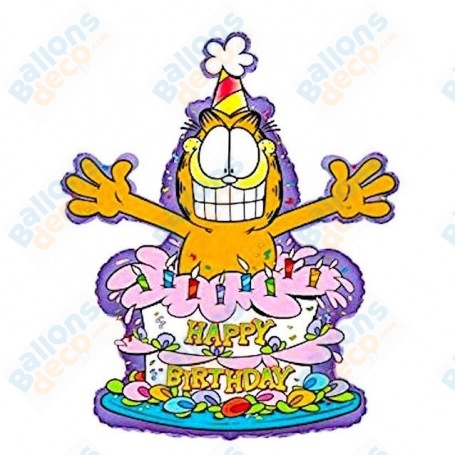 Ballon Garfield Gâteau Anniversaire