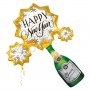 Ballon Happy New Year Bouteille de Champagne