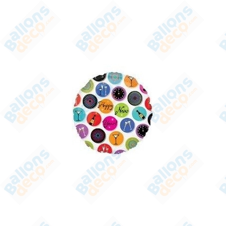 Ballon Happy New Year Transparent