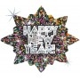 Ballon Happy New Year Étoiles Holographique