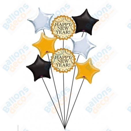 Ballons Nouvel An en Grappe