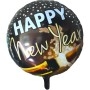 Ballon Happy New Year Champagne rond