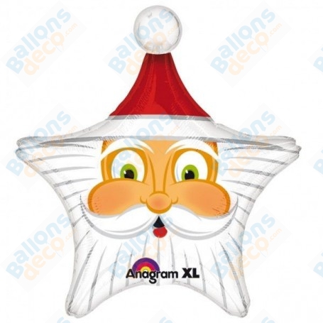 Ballon Père Noël Etoile Barbe